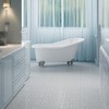 Dolonm 12"x12" Gray Interlocking Plastic Deck Tiles – Pebble Pattern, Waterproof & Anti-Slip for Patio, Balcony, Pool - 2 of 4