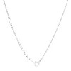 Slickblue Minimalist Arrow Design Necklace, 16" Stainless Steel Chain with 2" Extender, Rose Gold/Silver Finish - 2 of 4