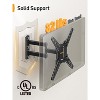 UL Listed Full Motion TV Mount for 26-60" Flat/Curved TVs up to 82 lbs, Articulating Arms, Tool-Free Tilt, Swivel, Extension, Max VESA 400x400mm - 4 of 4