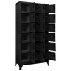 vidaXL Locker Cabinet Black Steel Large Locker Cabinet Rectangular - 3 of 4
