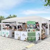 10x20 Pop Up Canopy Tent with 6 Removable Sidewalls, Commercial Heavy Duty Pop Up Canopy Tents for Parties, Large Tents with 3 Adjustable Heights - 3 of 4