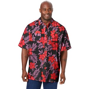 KingSize Short-Sleeve Linen Shirt - 1 of 4