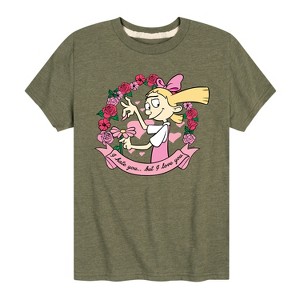 Boys' - Hey Arnold! - Valentine's I Love You Short Sleeve Graphic T-Shirt - 1 of 4