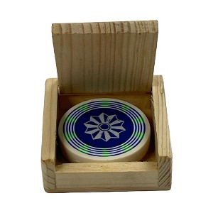 Amber Fight Gear Premium Carrom Striker Set, Man-Made Ivory, 15g, Professional Packaging, Ergonomic Design, 1.6" Diameter (Set of 2) - 1 of 4