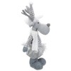 Northlight Standing Moose with Faux Fur Christmas Figure - 12" - Gray and White - 4 of 4