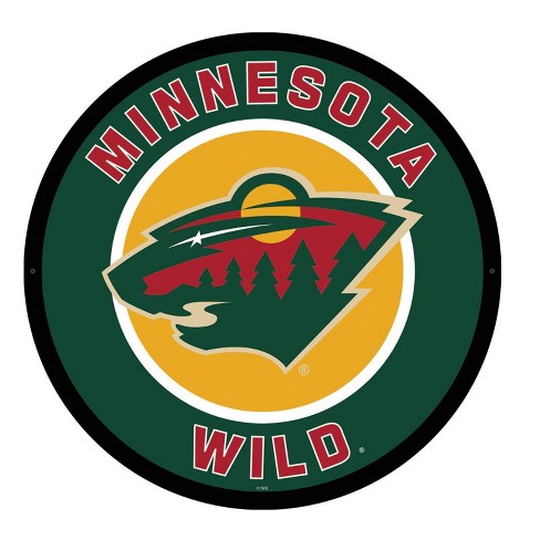 Evergreen Ultra-thin Edgelight Led Wall Decor, Round, Minnesota Wild ...