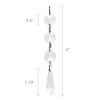 Wrapables Acrylic Hanging Crystal Bead Strands for Chandeliers, Garlands, Wedding Decorations, Christmas Tree Ornaments (20pcs), Icicle - 2 of 4