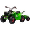 Aosom Kids ATV Quad Car with Back Trailer, 6V Kids Electric Car with Forward Backward Function for Toddlers Ages 18-36 Months - 4 of 4