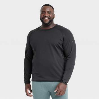Men's Waffle-knit Henley Athletic Top - All In Motion™ Stone Xl