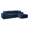 Jennifer Taylor Home Brenley 110.5" RAF Sofa-in-a-Box Sectional Sofa, Twilight Navy Blue Chenille - image 2 of 4