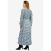 ellos Plus Size Smocked Bodice Tiered Midi Dress - 3 of 3