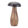 Wood Mushrooms with Aluminum Top (Set of 3) - 4 of 4