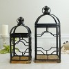 VIP Metal 19.25 in. Multicolor Metal Lanterns Set of 2 - 3 of 4