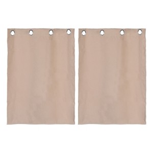 Unique Bargains Short Tier Small Grommet Short Cabinet Blackout Drapes 2 Pcs - 1 of 4