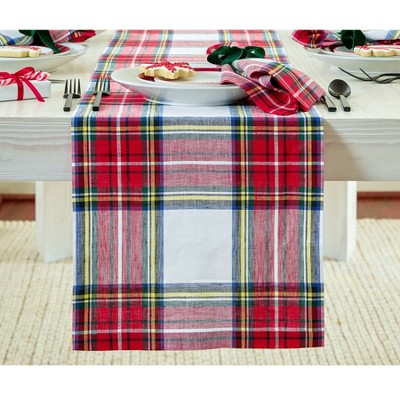 Solino Home Linen Plaid Table Runner | Stewart Plaid