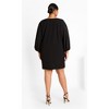 Women's Plus Size Lilia Dress - black | CITY CHIC - 4 of 4