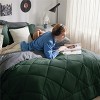 Bedsure Comforter Set – Bed in a Bag with Contrast Color Solid Design, Soft All-Season Bedding Set - 2 of 4