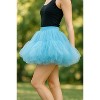 Malco Modes Women’s Tutu Mini Skirt – Fluffy Layered Ballet Underskirt for Carnival, Festival, Rave, Dance, and Costume Wear – Ivory - 4 of 4