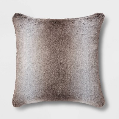 Fuzzy Oversized Throw Pillow - Shag Faux Fur Glam Decor - Plush Square  Accent Or Floor Pillow For Bedroom, Living Room, Or Dorm By Lavish Home  (beige) : Target