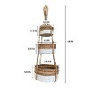 Essential Decor & Beyond 44" 3-Tier Hanging Rattan and Wicker Storage Basket Decorative Accent - 3 of 4