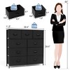 Crestlive Products 9-Drawer Extra Wide Fabric Dresser for Bedroom Clothes Storage Tower with Sturdy Steel Frame Wood Top Easy Pull Bins Wood Handles - 3 of 4