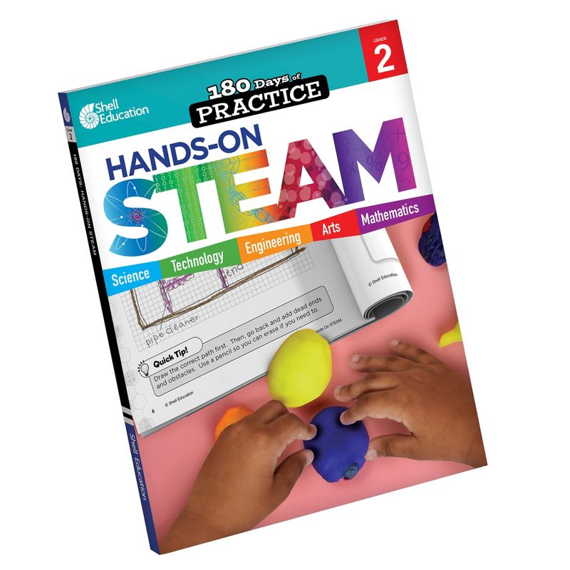 Shell Education 180 Days STEAM, Science, & Math Grade 2: 3-Book Set, 3 of 4