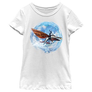 Girl's Avatar: The Way of Water Tulkun Water Logo T-Shirt - 1 of 4
