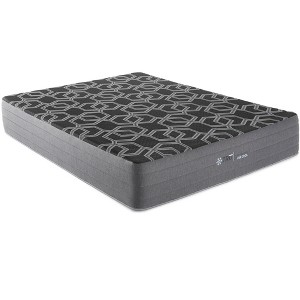 Sapphtopaz Mattress for Pressure Relief with Edge Wrapped Coils Medium Firm Ice Cover Hybrid Mattress with Smooth Top for Bedroom, Gray - 1 of 4