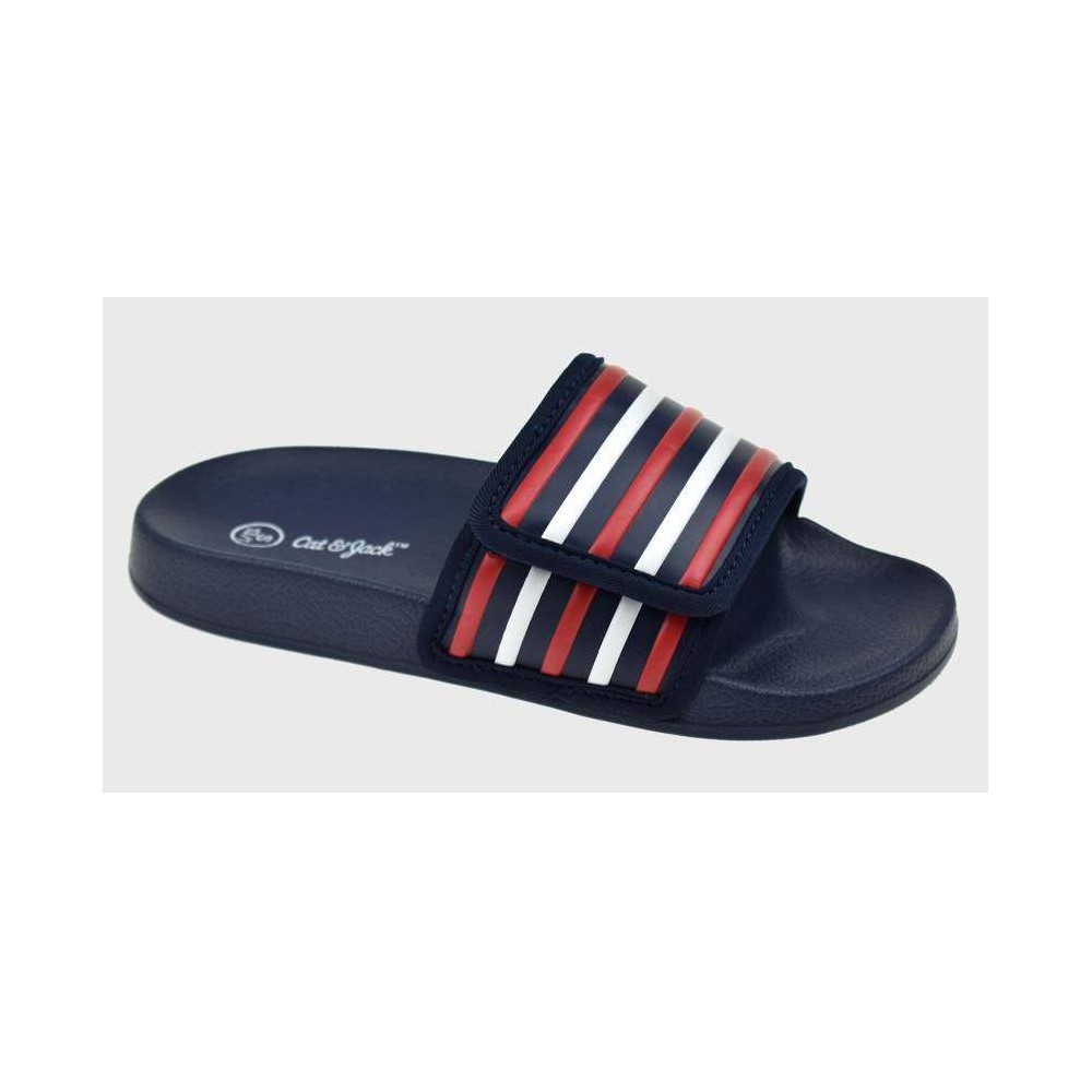 Boys' Kei Slip-On Sandals - Cat & Jack Navy Blue L