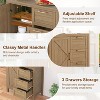 Buffet Cabinet Sideboard with Storage, Modern Coffee Bar with Doors Drawer, Farmhouse Buffet Table Console Coffee Bar with Adjustable Shelves - 4 of 4