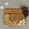Pavilion Gift Company - Sweet Home Pineapple 7 x 9 Inch Cutting Cheese Board, Set Of 4 Forks With Debossed Text, 9", Brown - 2 of 4