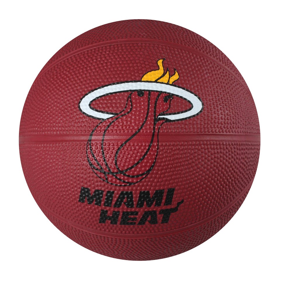 UPC 029321655478 product image for Spalding Miami Heat Mini Ball Size 3 Rubber Basketball | upcitemdb.com