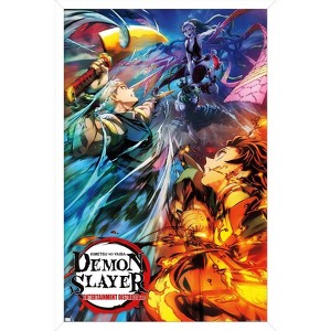 Trends International Demon Slayer - Key Visual 2 Framed Wall Poster Prints - 1 of 4