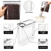 Sorbus Clear Plastic 2-Pack Airtight Coffee Bean Storage Container Set with Easy-Access Lids - Keeps Coffee Beans Fresh, BPA-Free - 3 of 4