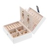 Unique Bargains Travel Portable PU Leather Jewelry Organizer Case Storage - 3 of 4