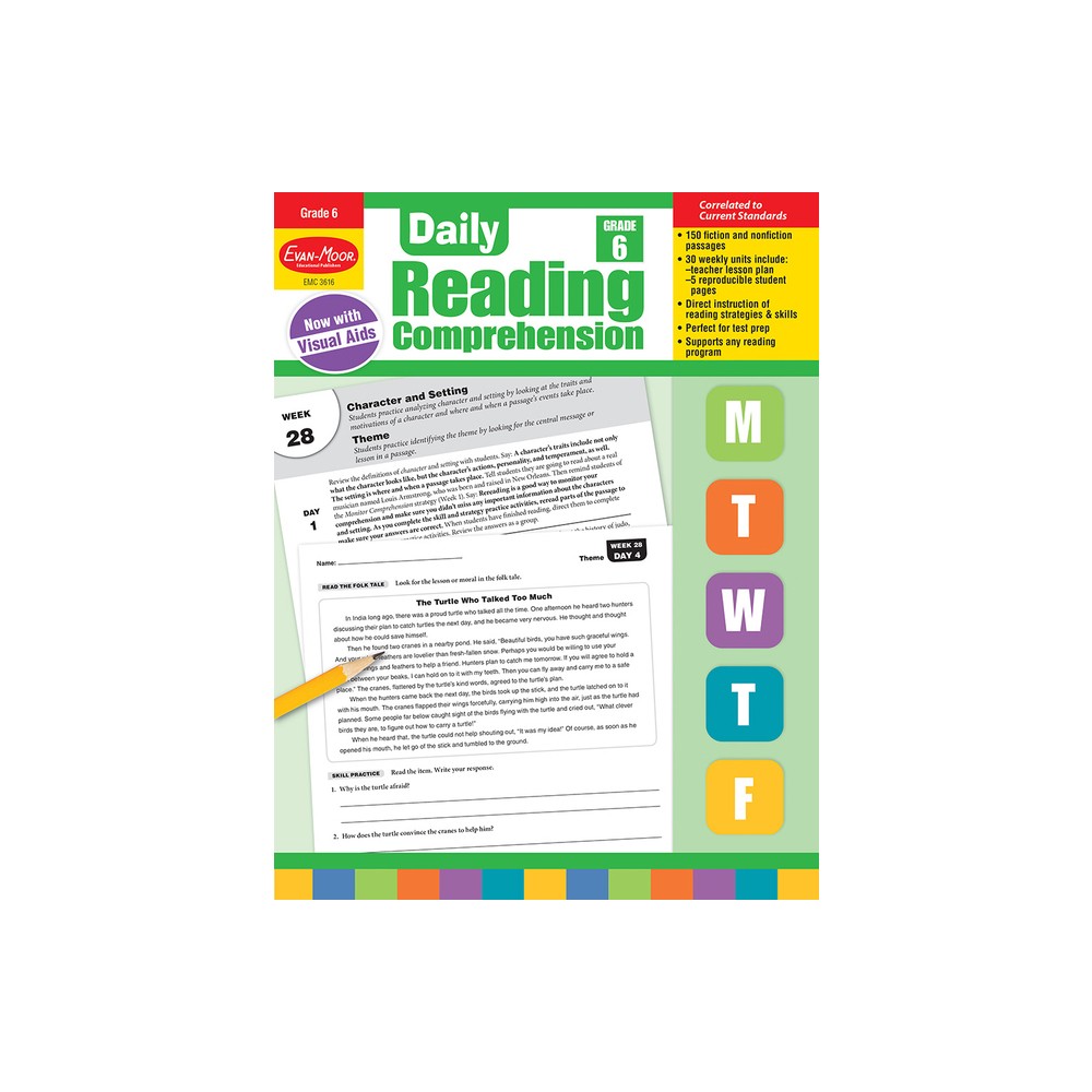 ISBN 9781629384795 product image for Daily Reading Comprehension, Grade 6 Teacher Edition - by Evan-Moor Educational  | upcitemdb.com