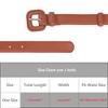INSPIRE CHIC Womens 0.9" Width Pure Faux Leather Waistband Belts 1Pc - 4 of 4