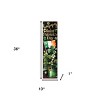 HomeRoots 36" Black Gold And Green Solid Wood Happy St Patrick's Day Shamrock Porch Sign - 3 of 4