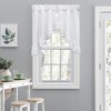 Ellis Curtain Madelyn Ruflled Victorian 1.5" Rod Pocket Swag for Windows Lace Edge 82" x 38" White - 2 of 4