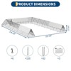 Large Chicken Tunnels for Yard, Portable Chicken Coop with Corner Frames, Spire Roof Chicken Runs with Weather-Resistant Cover, Metal Poultry Cage - 2 of 4