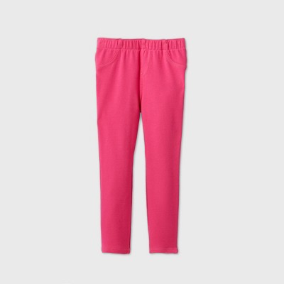 girls pink jeggings