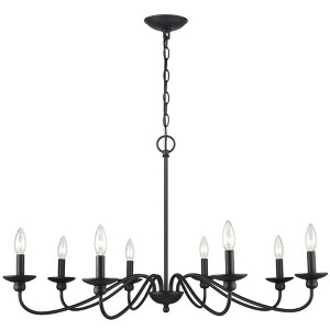 Millennium Lighting Delvona 8 - Light Chandelier in  Matte Black - 1 of 4