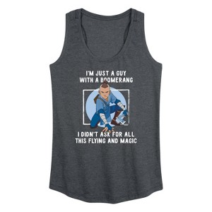 Women's - Avatar: The Last Airbender - Boomerang Guy Graphic Racerback Tank - 1 of 4