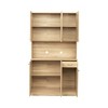 70.87" Freestanding Kitchen Pantry Cabinet With 6 Doors, Drawer, Open Shelves Versatile Buffet Cabinet, Craft Storage Cabinet - 3 of 4