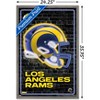 Trends International NFL Los Angeles Rams - Neon Helmet 23 Framed Wall Poster Prints - 3 of 4