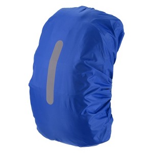 Unique Bargains Waterproof Backpack Rain Cover with a Vertical Reflective Strap for Hiking/Biking 1 Pc - 1 of 4