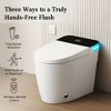 Dyonery Smart Bidet Toilet with  Auto Open/Close Lid & Seat, Foot Sensor Flush, Tankless One Piece Elongated, Heated Seat, - 3 of 4