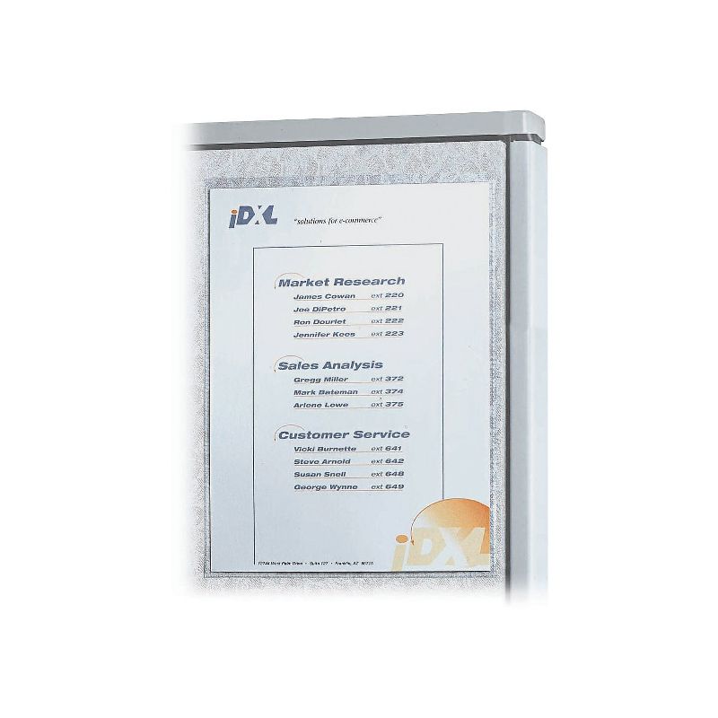 C-Line Cubicle Keepers Display Holder 9 13/64 x 11 13/32 Clear 2/Pack 38911, 4 of 5