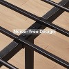 Bed Frame, Industrial Full Bed Platform Frame with Heavy Duty Steel Slat, No Box Spring Needed Easy to Assemble, Rustic Brown - 3 of 4