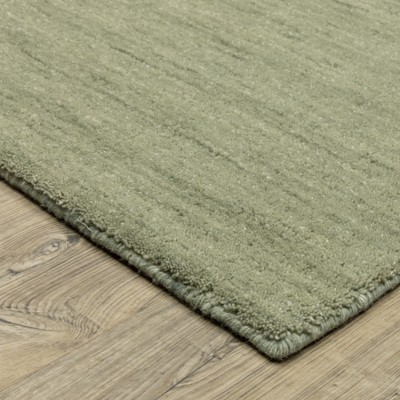 Aniston Sage Green Hand-Tufted Wool 5' x 8' Area Rug